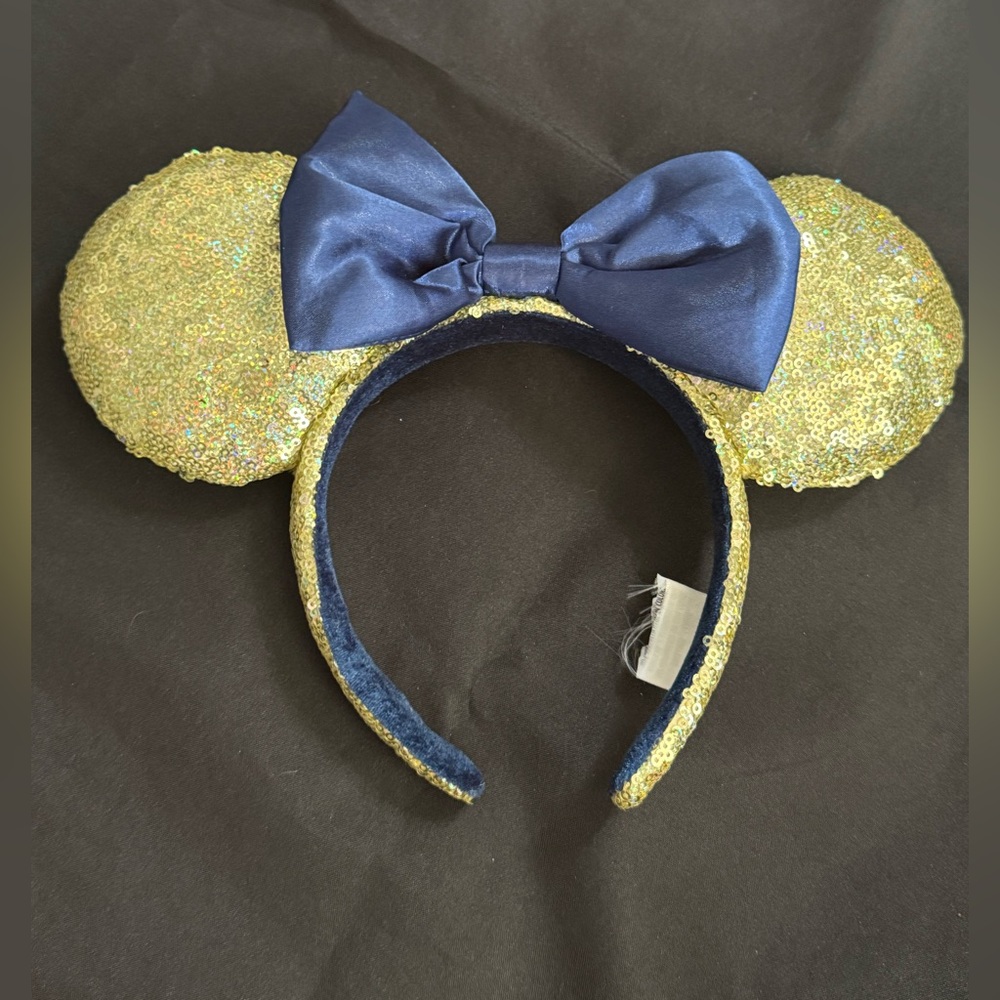Disney Parks Sequin Mouse Ear Headband with Bow